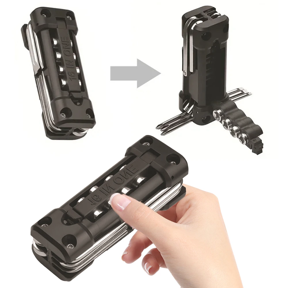 Multitool Tire Repair Tool Set Hexagon Wrench Chain MTB Road Cycling Motorcycle Tools Socket Motorcycle Multifunction Repair Kit