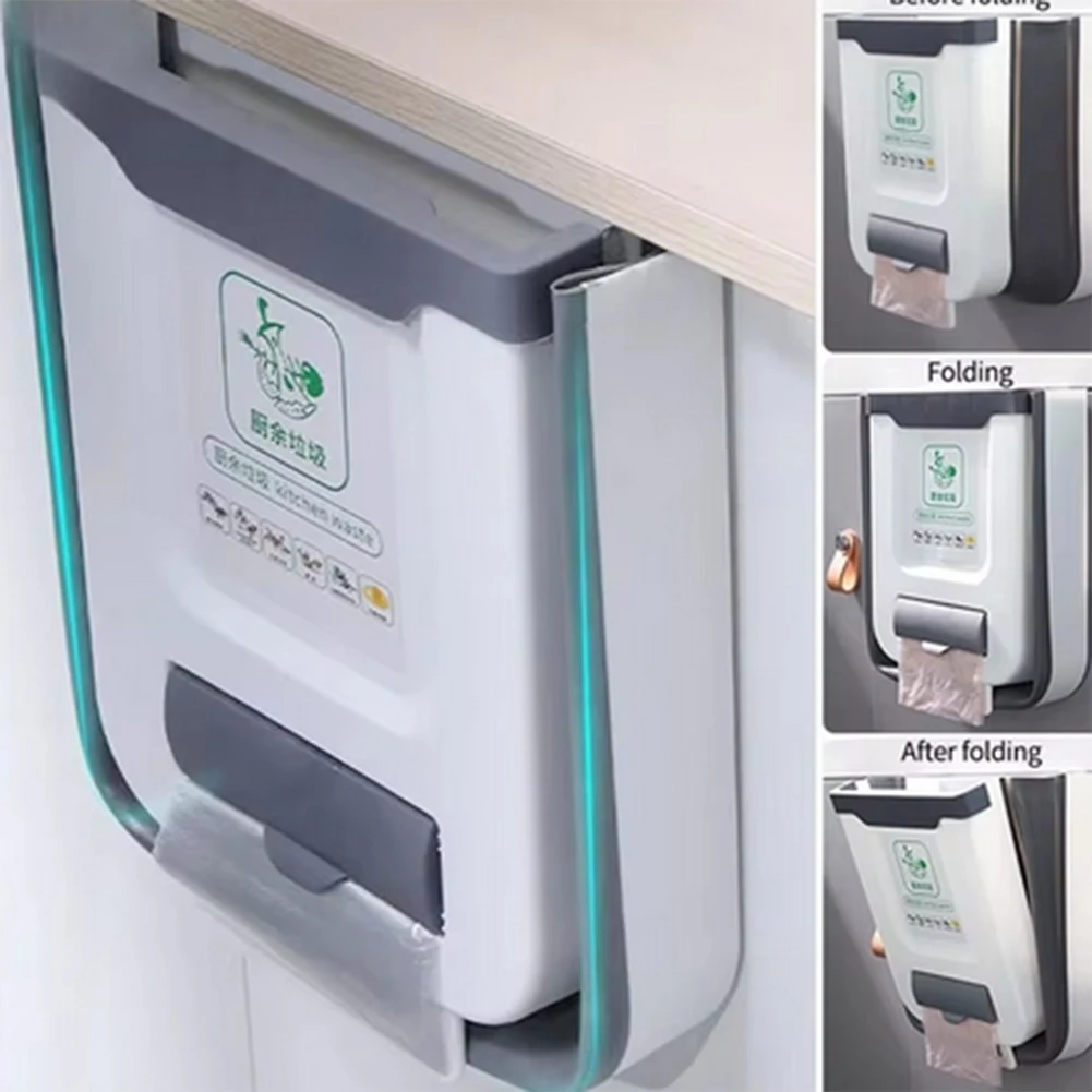 

Кухонный складной мусорный бак, настенный мусорный бак, кухонный шкаф C