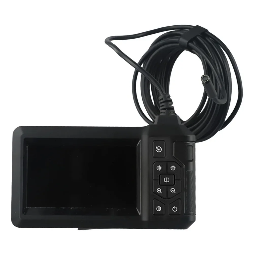 Compact 1080P Inspection Camera with 4 3 Inch HD Screen and Flexible 8mm Lens for Detailed Views in Tight Spaces