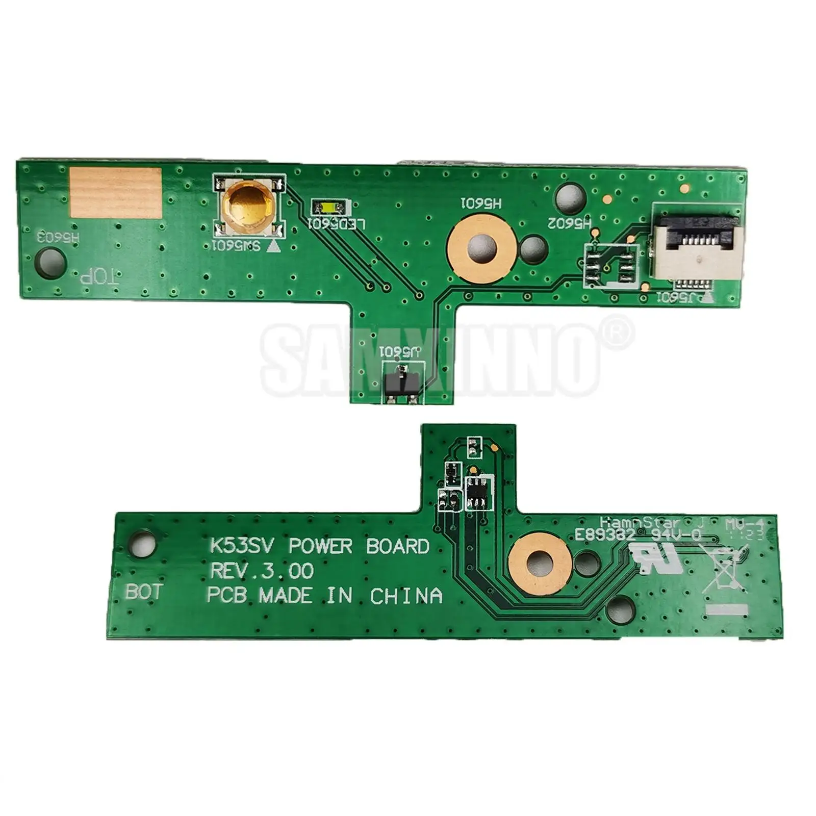 K53SJ สายเคเบิลบอร์ดปุ่มเปิดปิดสำหรับ ASUS K53S K53SD K53SV P53E K53E A53S X53S X53SV X53E แล็ปท็อป