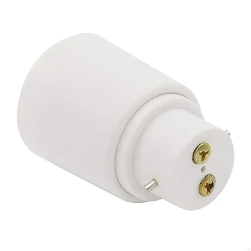 L9BE B22 To E27 Lamp Adaptor Connector Light Base Screw Light Bulb Socket Flame Retar