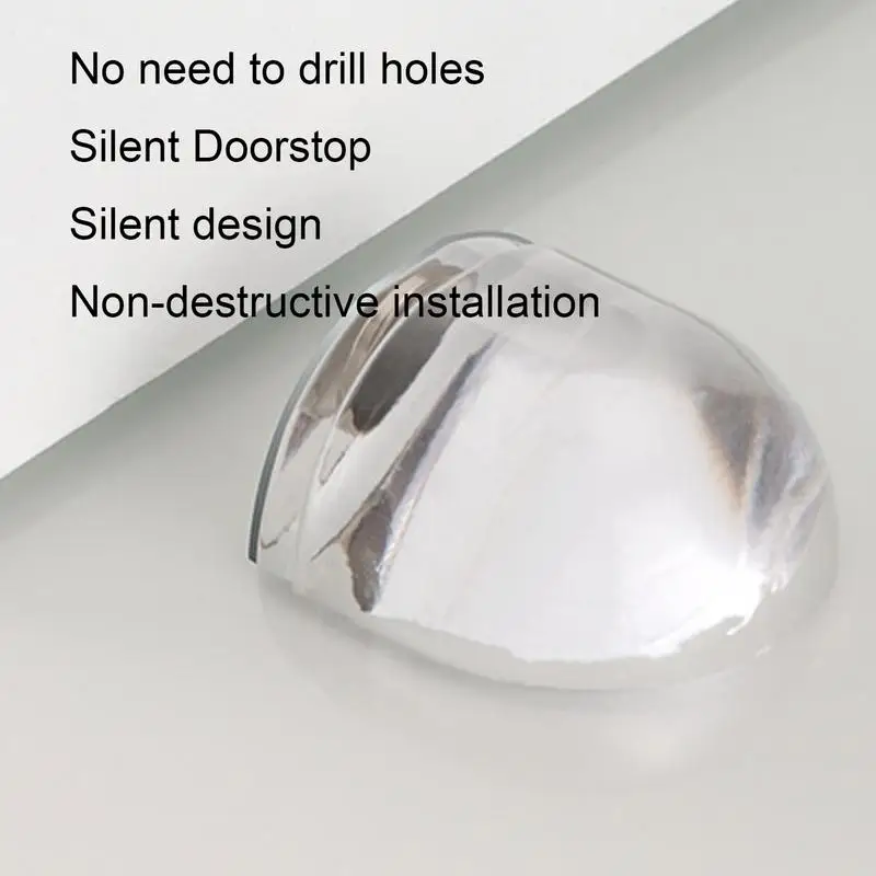 Multifunctional Doorstop Non-Drilling Wind-Proof Door Stopper Floor Mounted Door Holder Anti-Collision Silent Doorstop