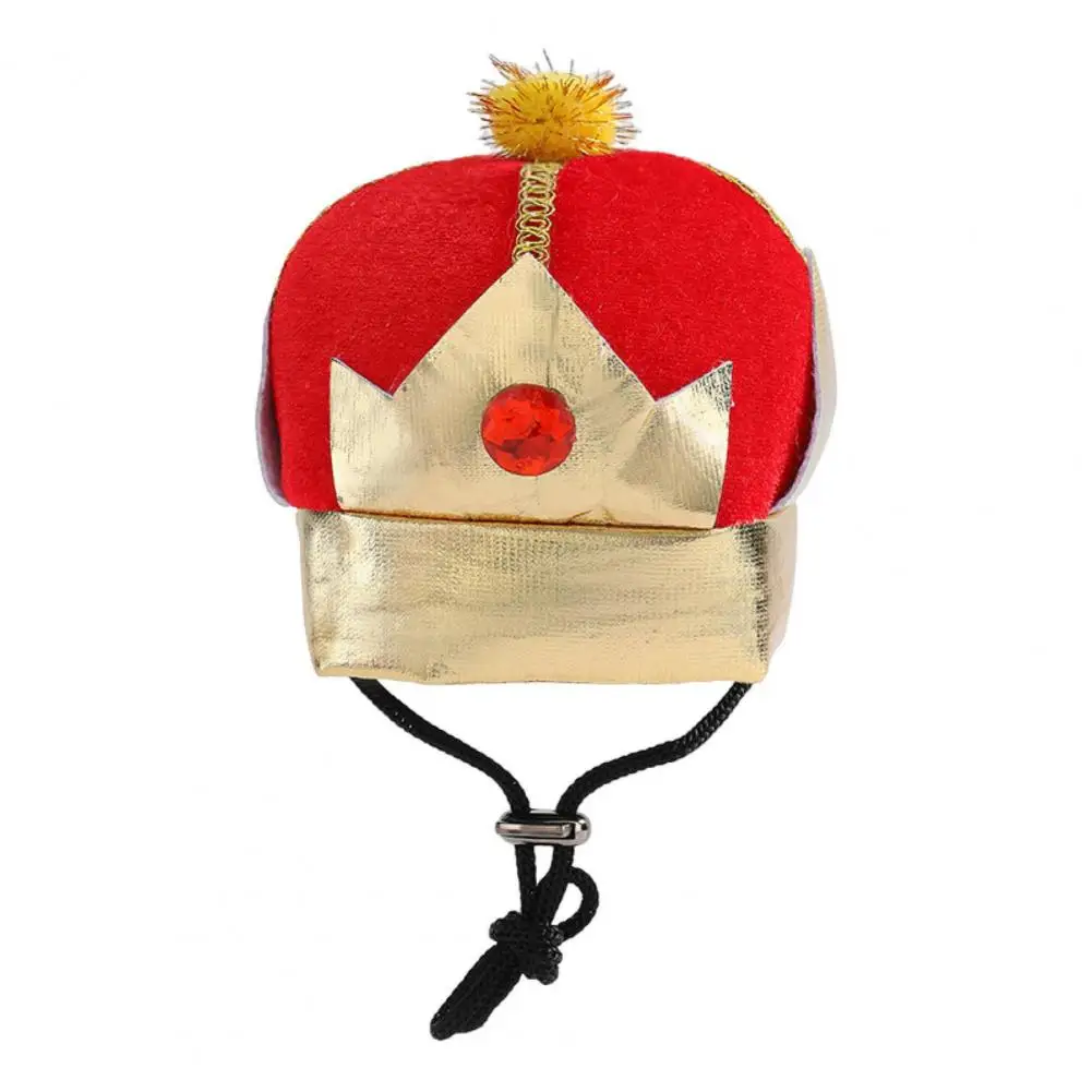 Fun Pet Headwear Adorable Pet King Crown Hat for Dogs Adjustable Size Soft Headwear for Cosplay Cute Dog Prop for Pet Supplies