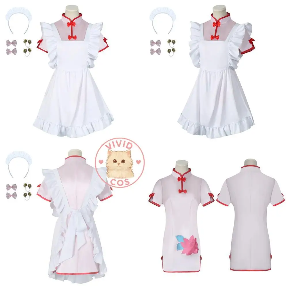 

Hot Anime Ranma ½ Cosplay Costume Anime Shampoo Cute Pink Cheongsam Dress Outfit Role Play Women Wig Comic Con Halloween Party