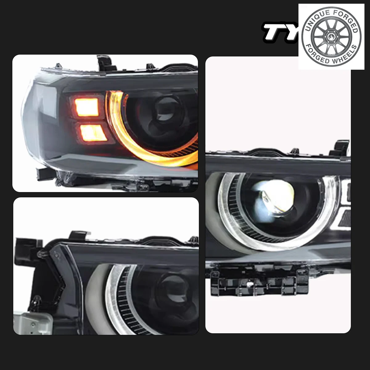 

BC Car For Land Cruiser Headlight 2016-2021 Upgrade Modified New DRL Dynamic Turn Signal LED Headlight Auto Accsori