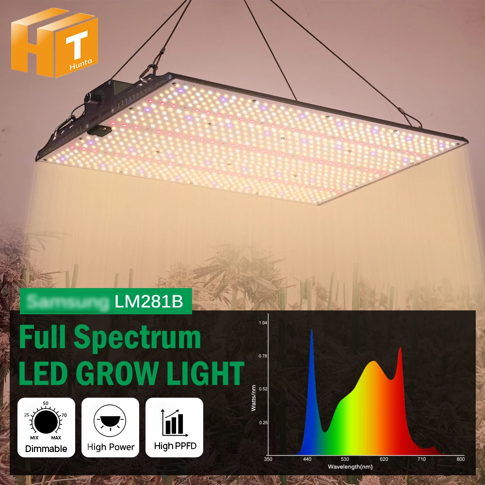 Full Spectrum LED Grow Light 120W 240W LM281B For Greenhouse Tents  Dimmable Growbox For Seeding Veg Flowers Growing Lamp