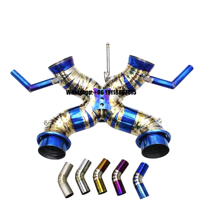 Auto Full Titanium Straight Pipe Exhaust for Mclaren 600LT Spider/Coupe 3.8T 2018-2020 High-performance Supersport Car Axle Back