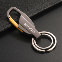 Zinc Alloy Key Ring Men Keychain Customize Logo For BYD F3 E6 Yuan Plus Atto F0 G3 I3 Ea1 Song Max Tang Dmi F3 2din 2014 G6 Qin