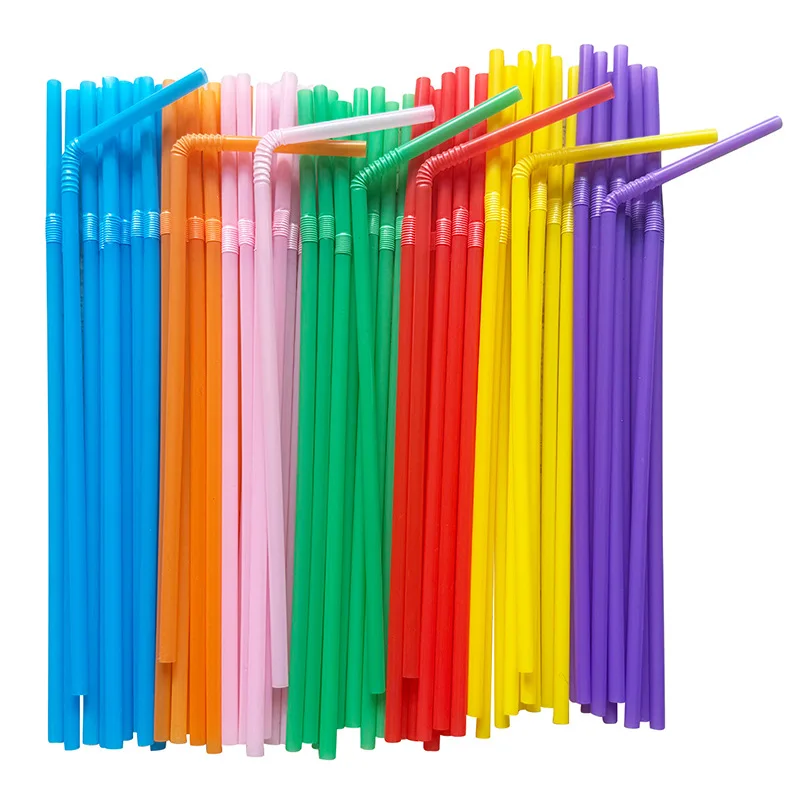 

100pcs Multicolor Kitchen Beverage Straws Rietjes Drinking Straw Cocktail Rietjes Wedding Party Straws Accessories