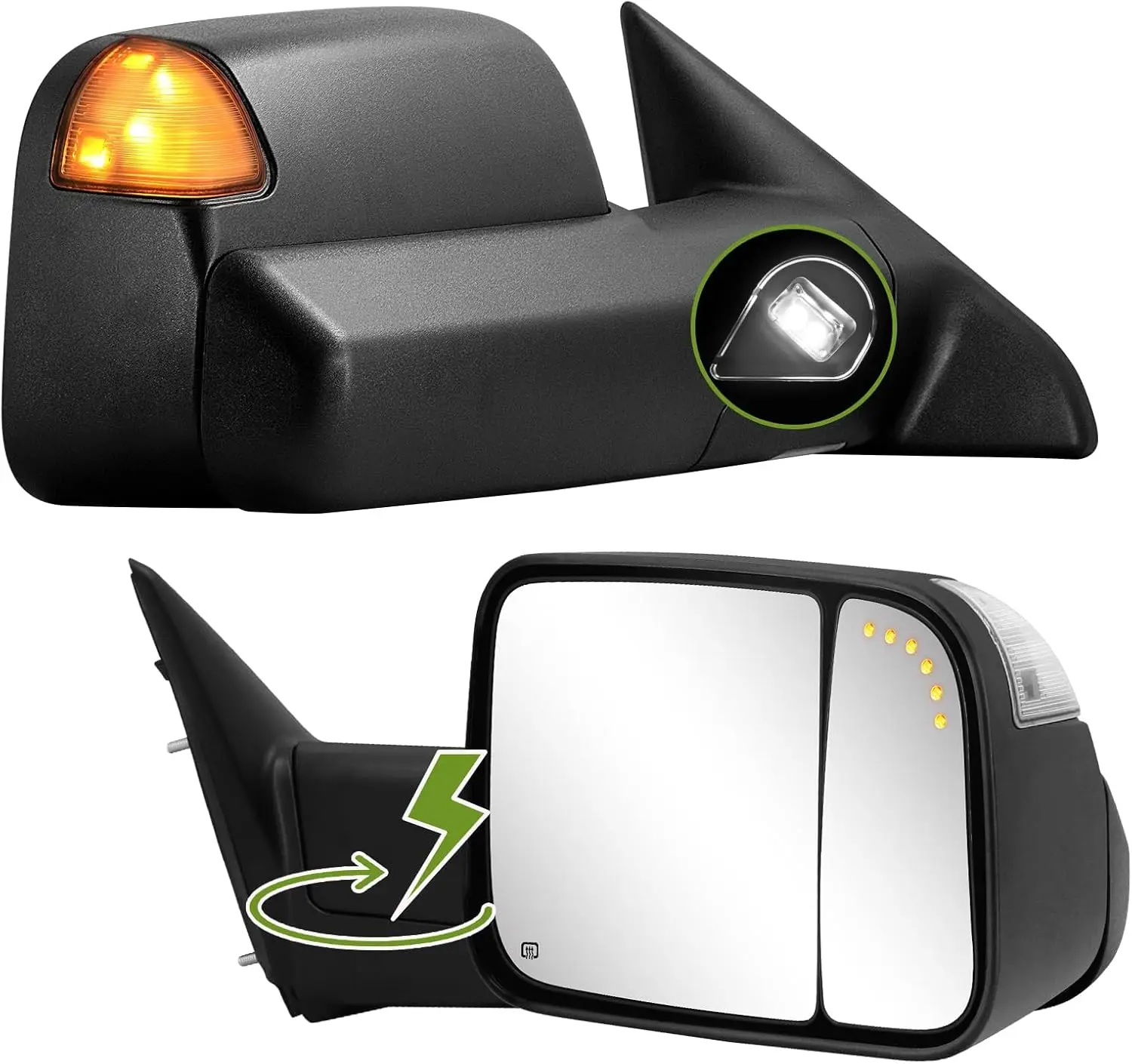 Towing for Ram Series, No Mentioned Material, Turn Signal and Puddle Light, Power Folding