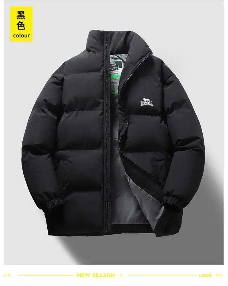 

LONSDALE's new winter thick sport men's fashionable standing collar long sleeved warm and comfortable casual cotton clothing