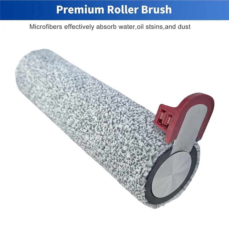 Remplacement de brosse à rouleau pour Midea X11/X11pro/GX7, pièces de rechange pour épurateur de sol, assemblage de brosse à rouleau à peluches segmentées83x