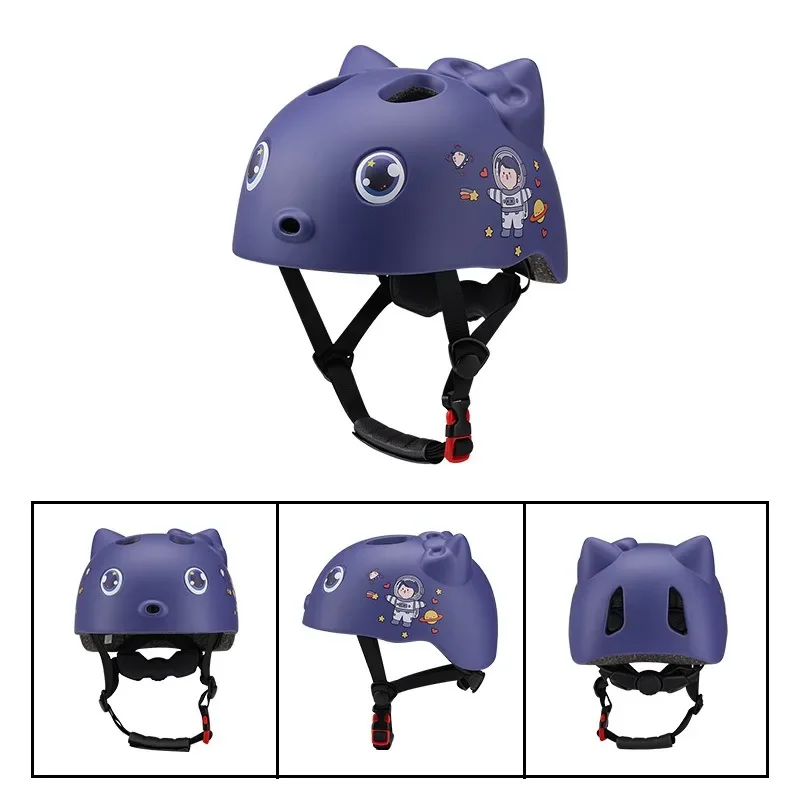 Casque de sport professionnel pour enfants, casque de sécurité de dessin animé, équipement de protection pour cyclisme, patinage à roulettes, accessoires de vélo d'équilibre