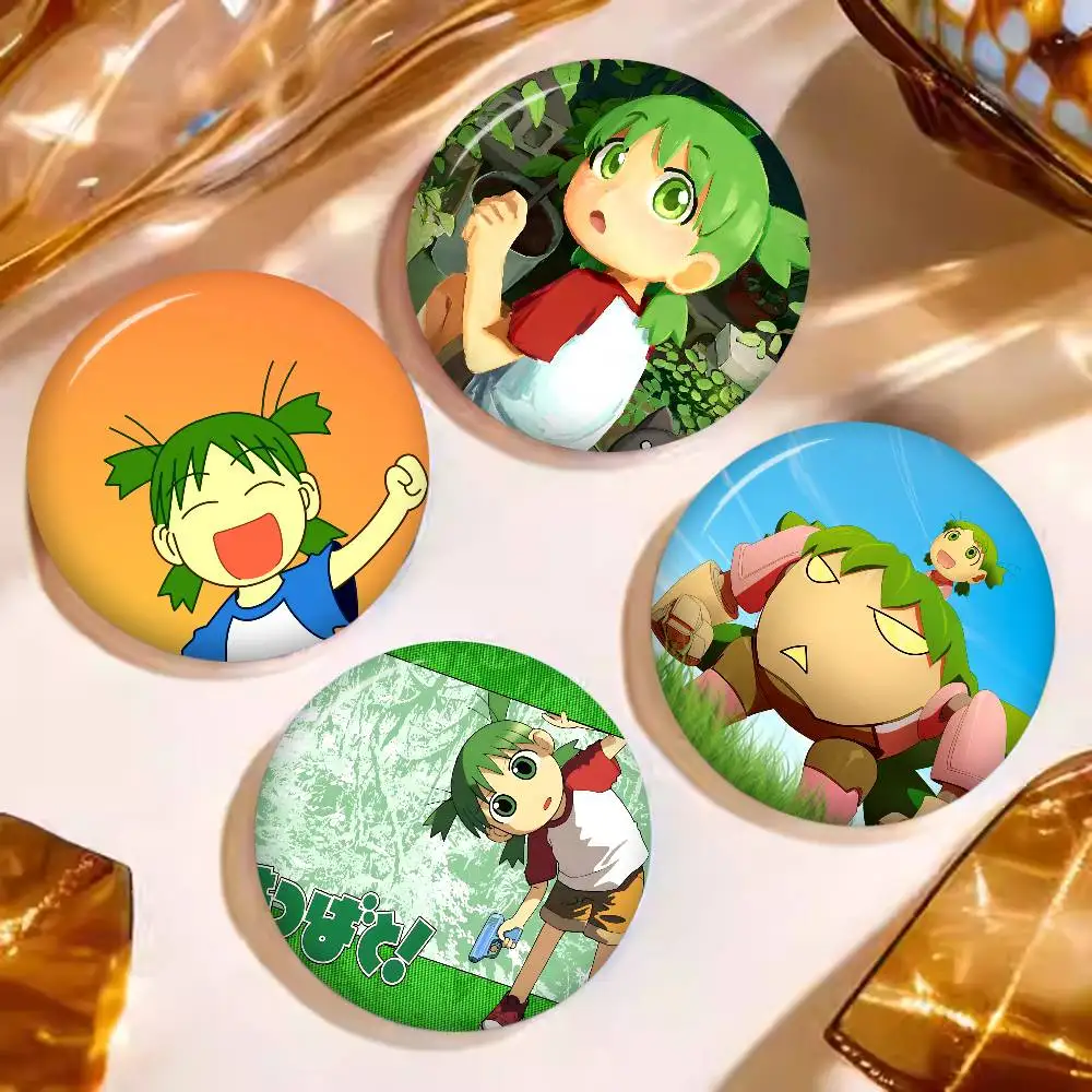 Anime Y-Yotsuba Sweet Anime Button Pin Handmade Brooch for Clothes Cartoon Badge Backpack Decoration Jewelry Accessories