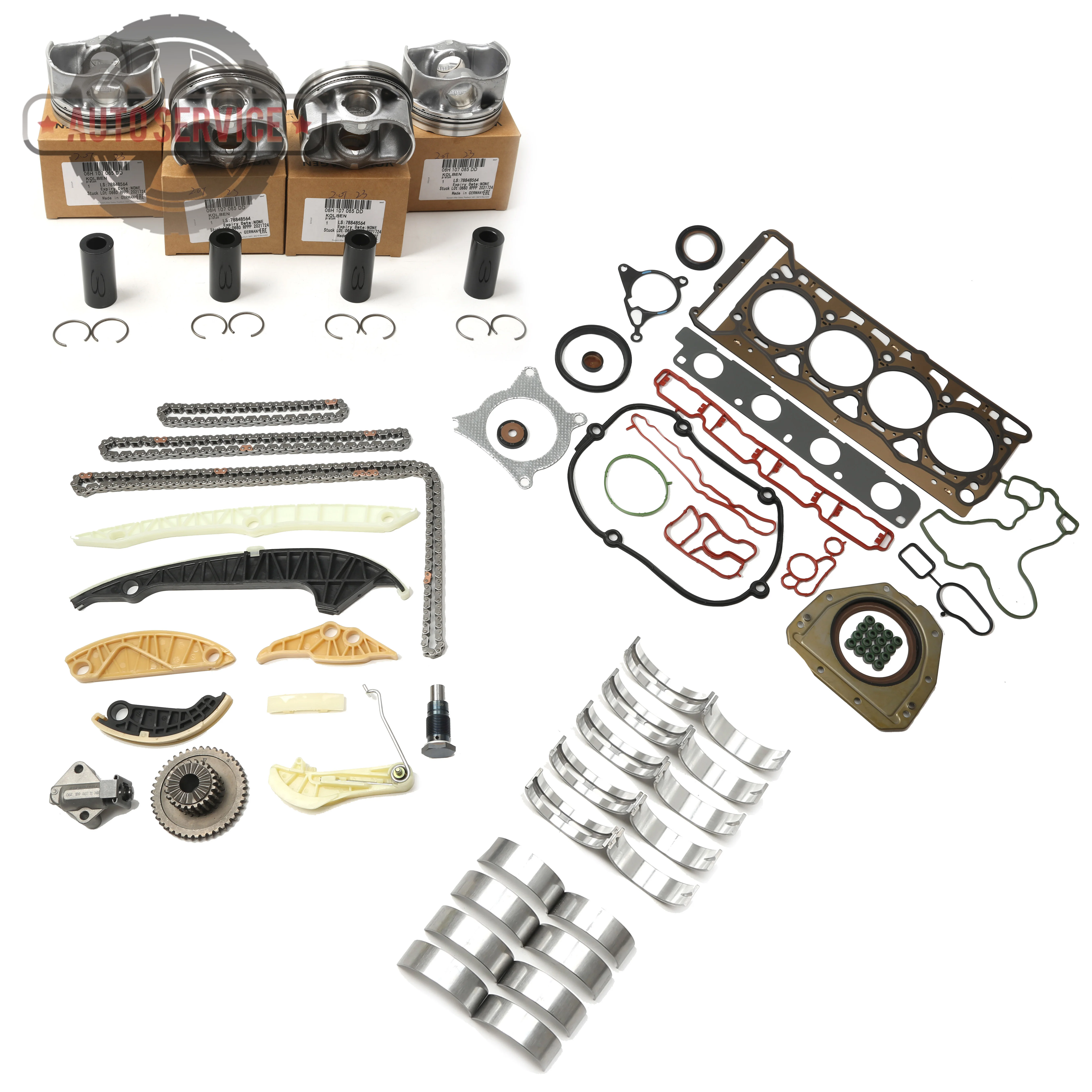 06H107065CM Piston Assembly & Repair Kit&Bearing Shell Kit For VW CC GOLF Passat Audi A4 Q5 TT SKODA 2.0T Pin23mm 06H105591J