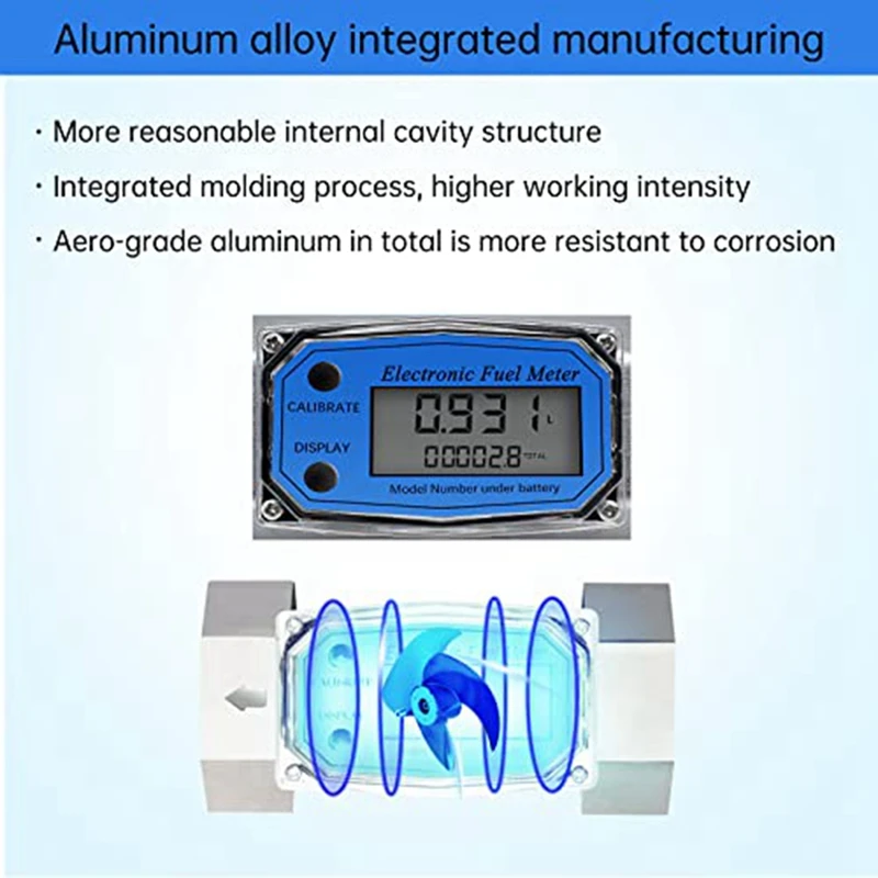 Fuel Flowmeter Water Flow Meter For Measure Of Water Crude Oil, Methanol Gasoline Liquid Flow