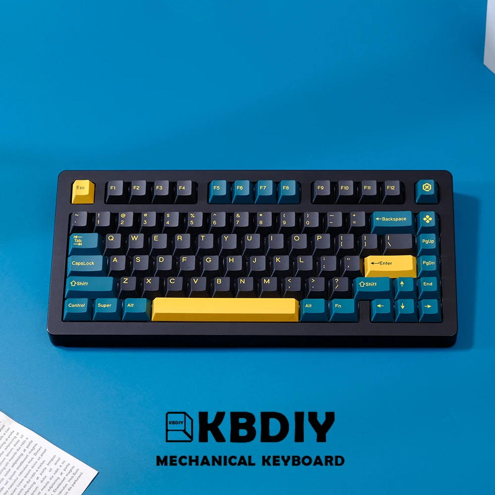 KBDiy 176 Keys Caps PBT GMK Mars Green Keycaps ISO Double Shot Cherry Profile Keycap for Mechanical Keyboard Caps MX Switches