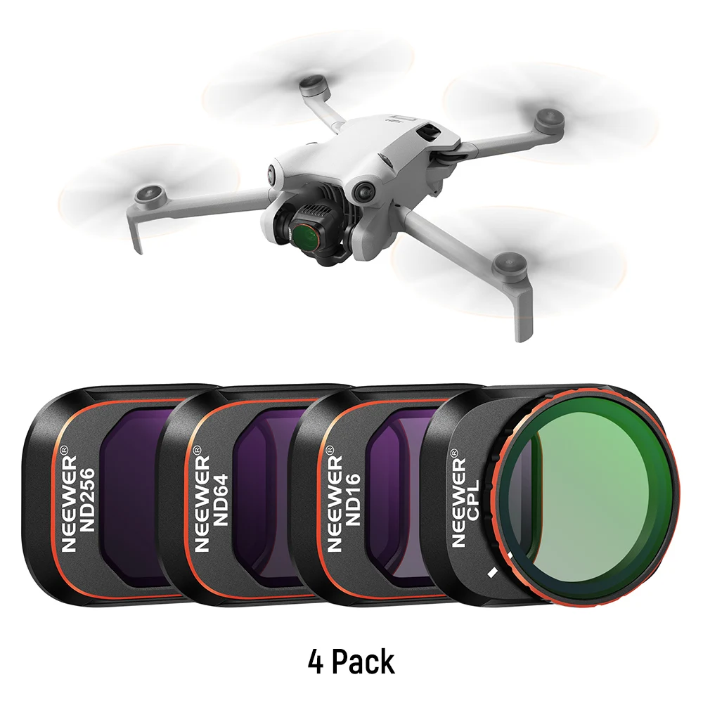 Nieuwe NEEWER ND & CPL-filterset voor DJI Mini 4 Pro, 4 stuks / 6 stuks / 8 stuks filters polarisator drone-lensfilters met neutrale dichtheid