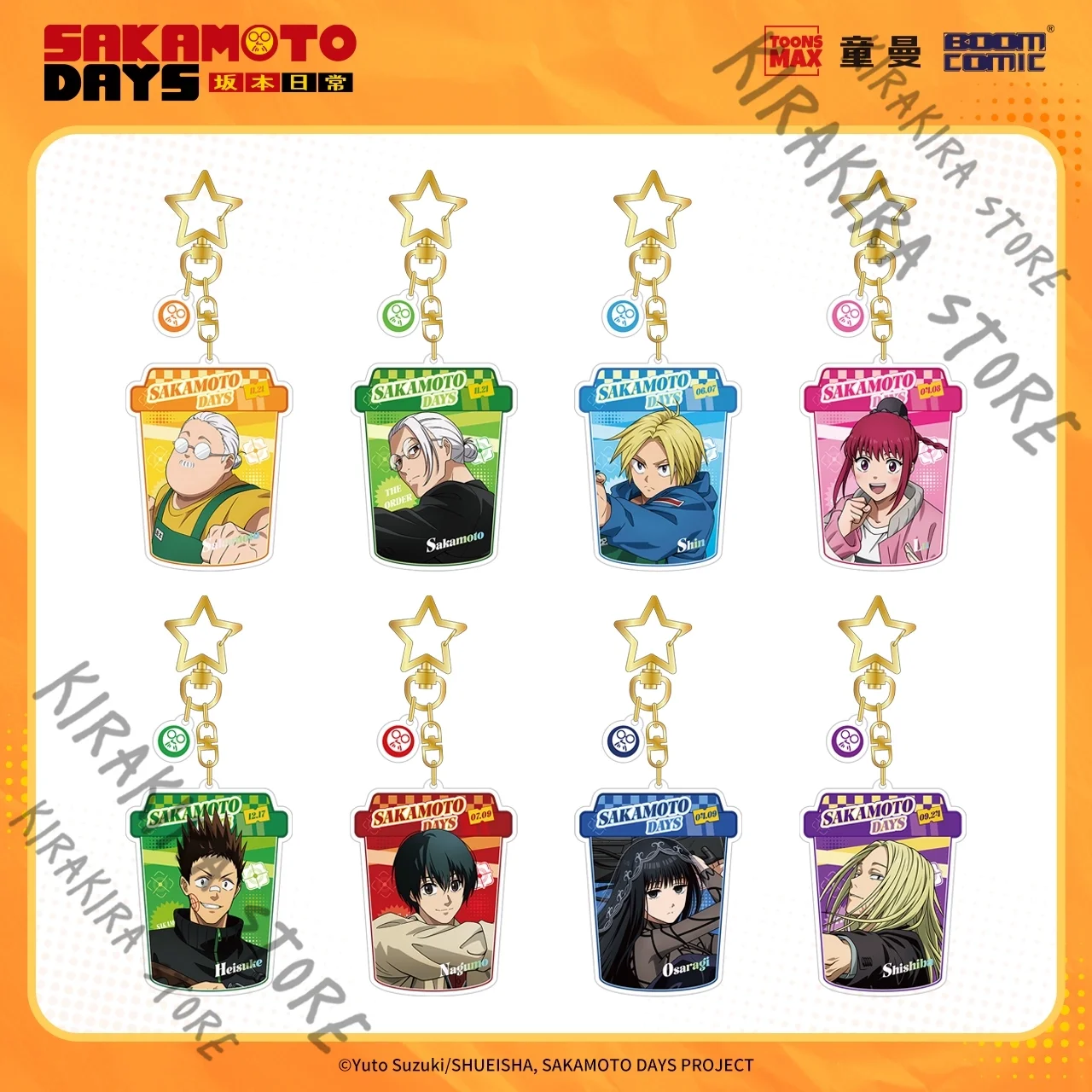

SAKAMOTO DAYS Nagumo Yoichi Sakamoto Tarō Heisuke Mashimo genuine acrylic pendant Cosplay Keychian Anime Keyring Ornament Widget