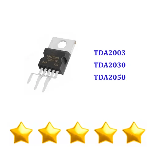 10PCS TDA2003 TDA2030 TDA2050 TO-220 Amplifier Chip Single Supply TDA2003A TDA2030A TDA2050A New and Original