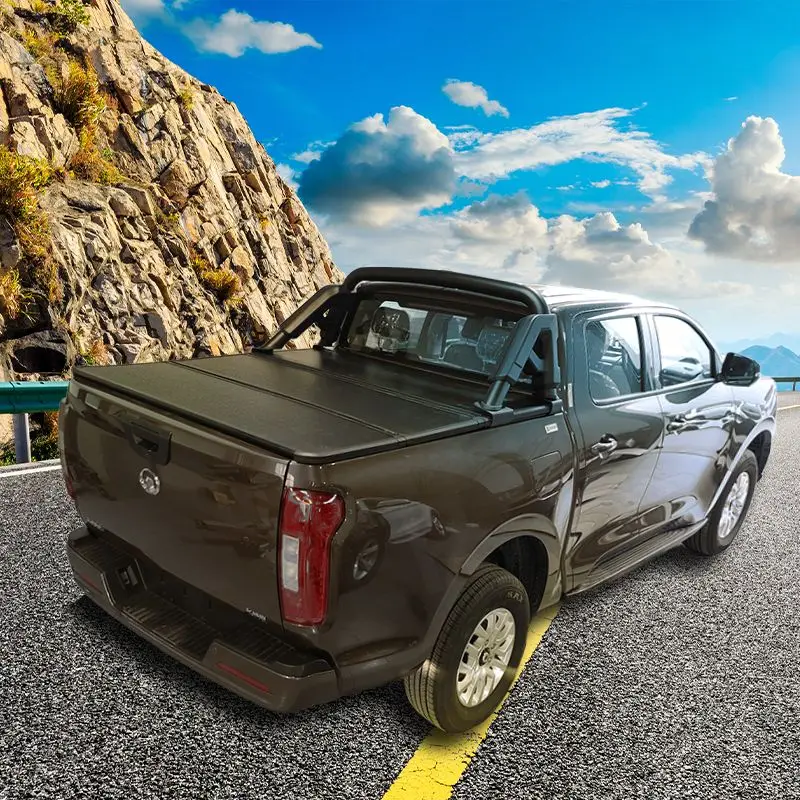 Benext Retractable Tri-Fold Tonneau Cover Hard Aluminum Alloy for Ranger  Tundra Great Wall Power Silverado/F150