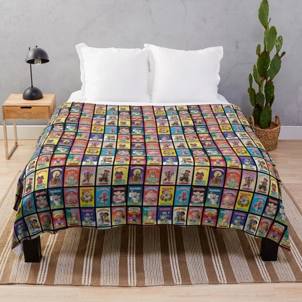 

Garbage Pail Kids - Series 1 Throw Blanket Retros Polar Summer Beddings Hair Blankets