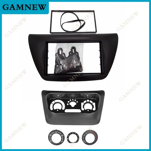 Imagen 2 del producto Fascias de Radio de coche de 7 pulgadas para MITSUBISHI Lancer IX 2006 + 2 Din unidad principal DVD GPS MP5 reproductor Android instalar Panel marco de tablero