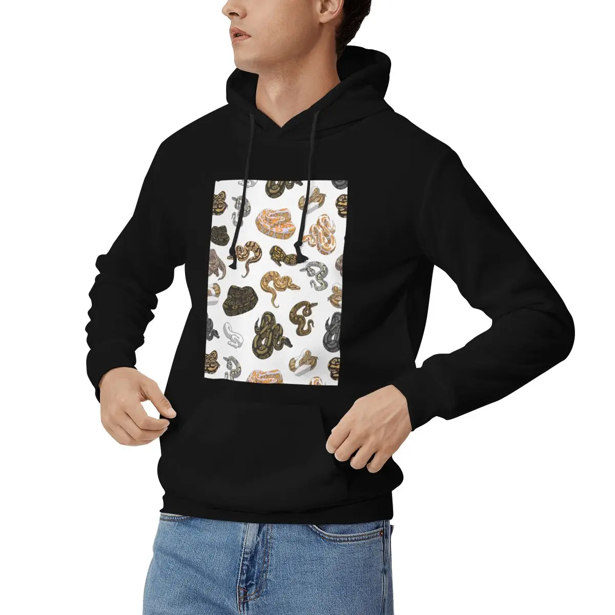 Ball Python Morph Snake Pattern Hoodies Men Women Casual Pullover Sweatshirts Harajuku Long Sleeve Clothing Autumn Winter