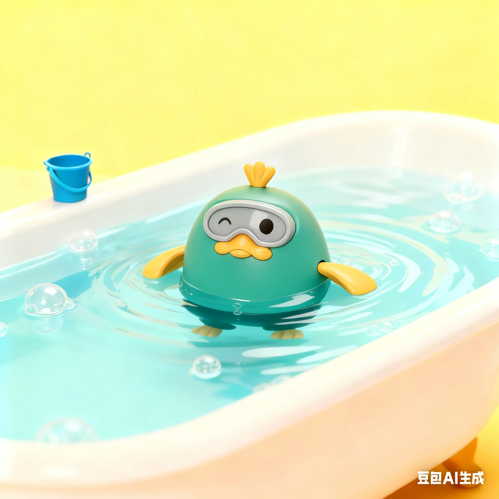 Kids Water Bath Toys - Duckling and Turtle Pull String Summer Playtime Swimming Duckling Crayfish Baby Educational Fun