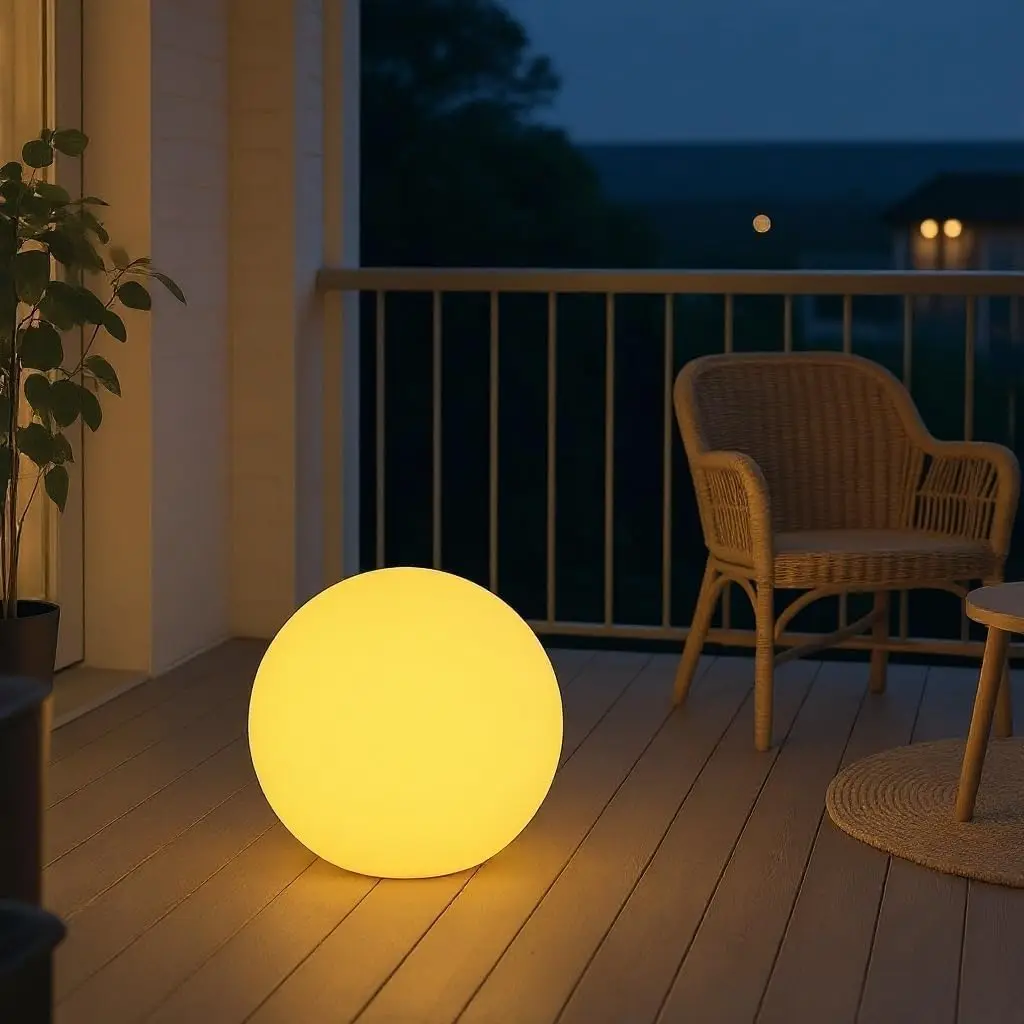 14-inch LED Ball Light, Cordless Rechargeable Globe Lamp w/Remote, 16 RGB Color Changing Dimmable Mood Lamp, Waterproof