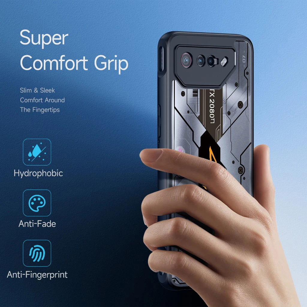 For ASUS ROG Phone 6D Ultimate Phone 6 Pro 7 Ultimate 8 Pro 8 Ultimate Shock Fall Prevention Transparent Case No.17