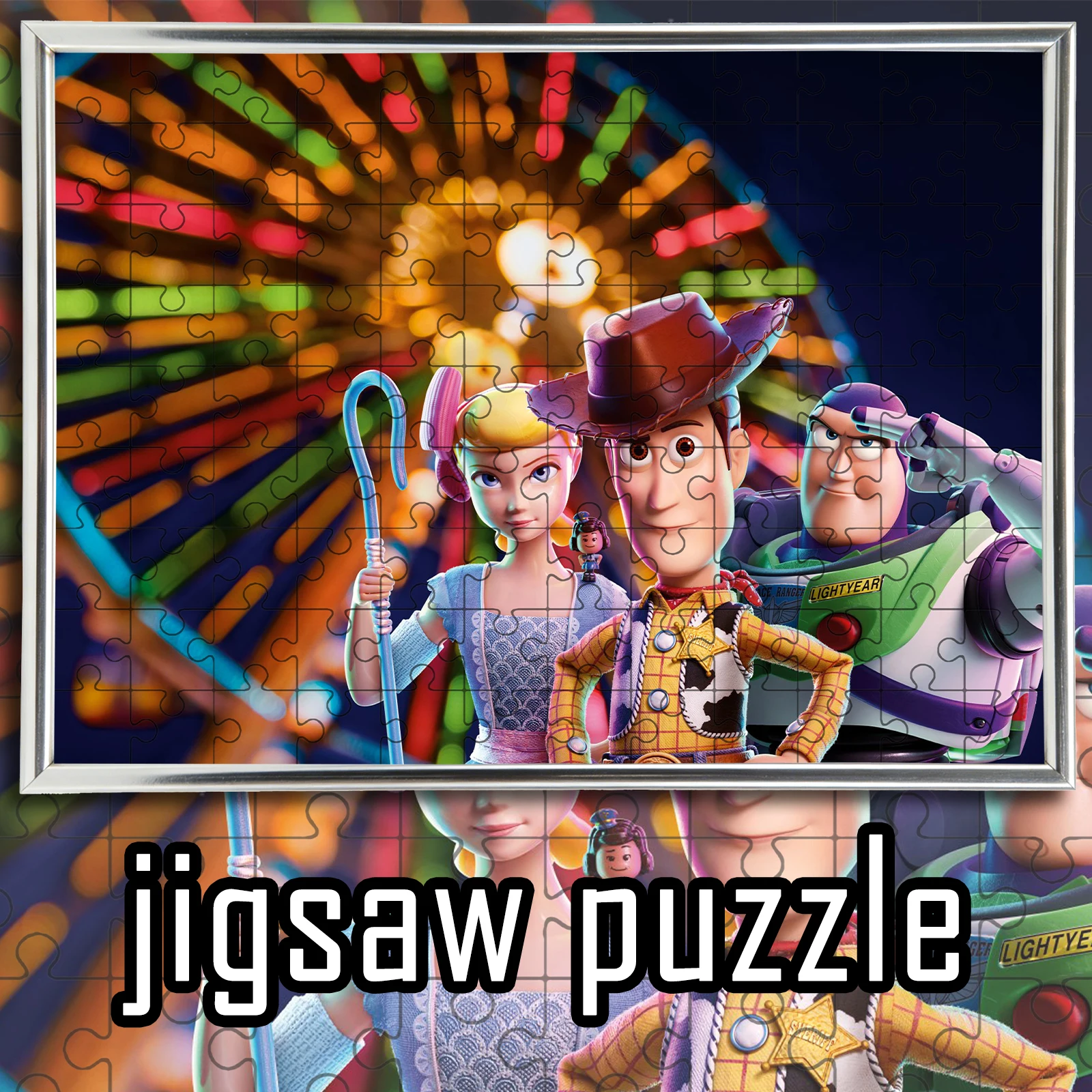 

Toy Story Ferris Wheel theme jigsaw 108/200/300/500/1000pcs wooden floor game puzzle,home decoration,gift