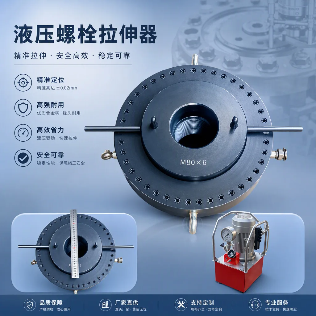 Factory Direct Exchange Hydraulic Bolt Tensioner Bolt Nut Removal or Fastening Self-Reset Bolt Tensioner