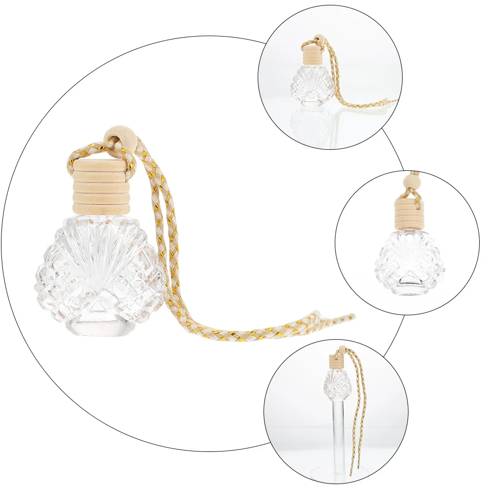 

6Pcs Perfume Bottle Car Hanging Essential Oil Diffuser Pendant Perfect Size Durable Car Interior Decor Perfume Bottle