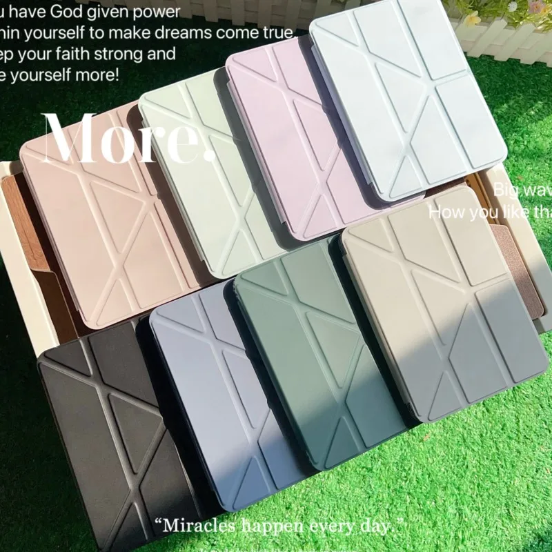 

Solid color simplicity Tablet Cover For iPad Pro Air 2018 2020 2021 2022 2024 2025 Air 4 5 6 7 M2 M3 M4 M5 13"12.9"10.9"11" case