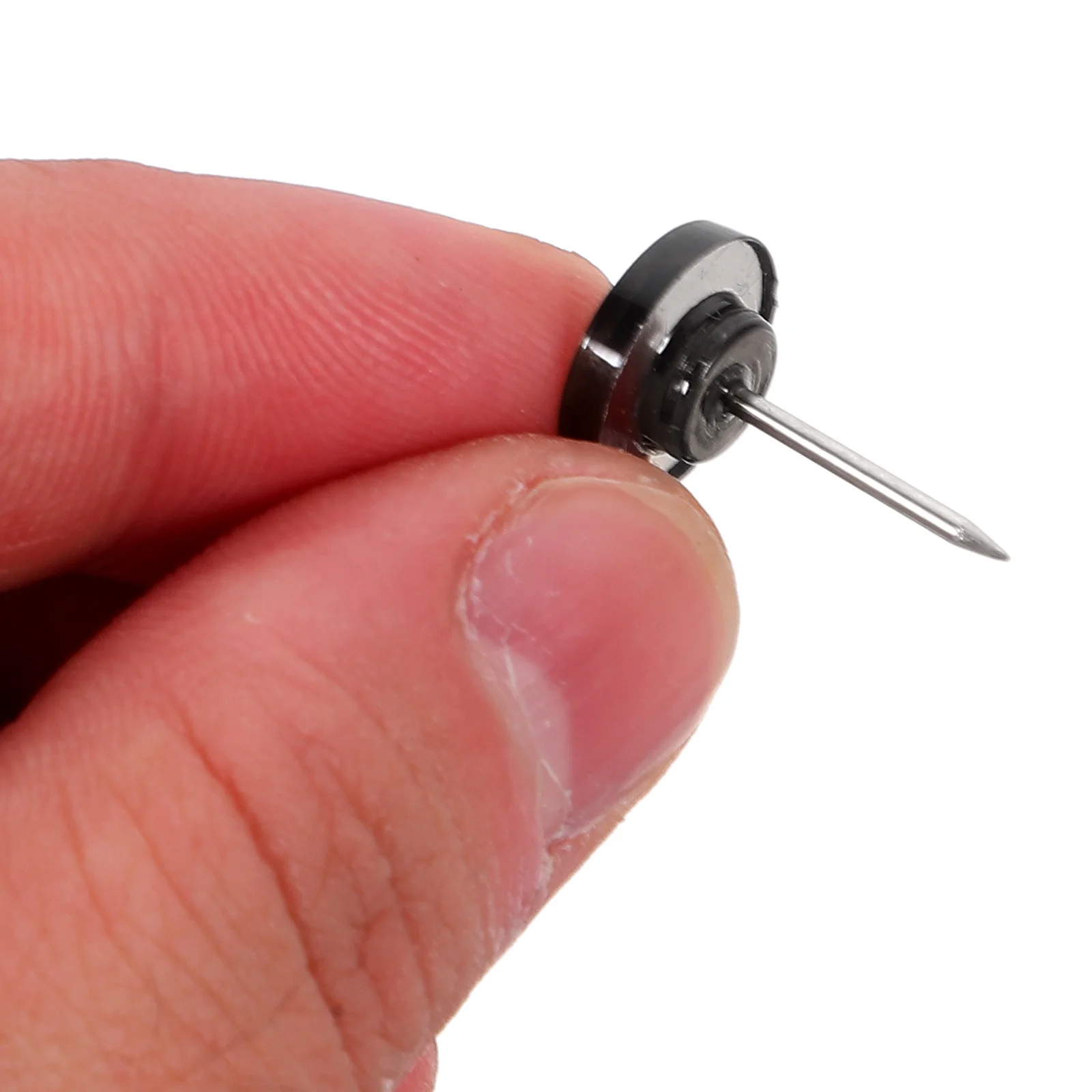 

50pcs Circular Round Head Pushpins Black Thumbtacks for Bulletin Boards Message Board Tacks Decorative Pins Travel Maps Office