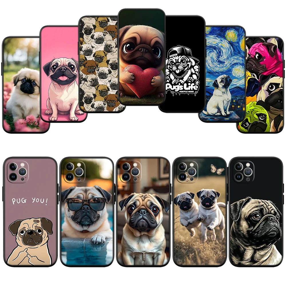 Funda de teléfono con diseño de perro Pug para Huawei Mate 20 P Smart + P20 P30 Lite Pro Y5p Y6p Y6s Y7a Y8p Y8S Y9 Prime Y9S