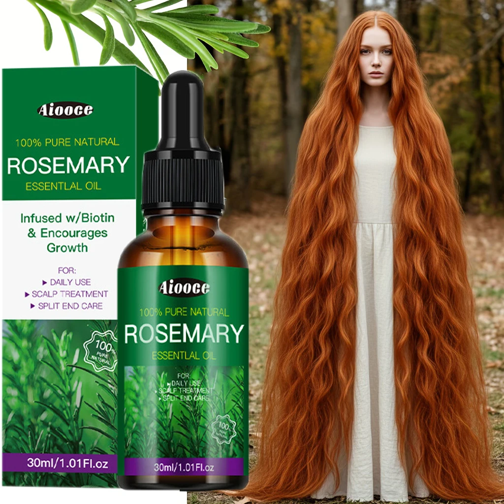 

Эфирное масло для роста волос с розмарином, предотвращающее выпадение волос, лечение, глубокое питание корней, укрепляющее средство для волос, сыворотка для восстановления поврежденного ухода