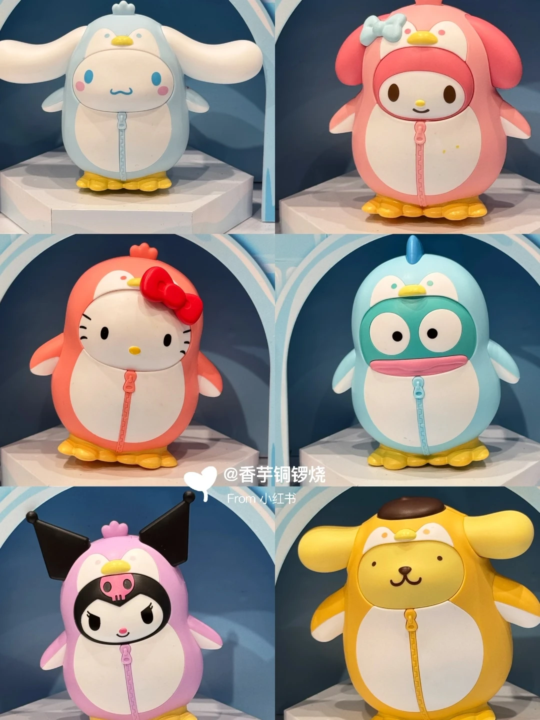 

MINISO Sanrio Penguin Parade Series Mystery Box Cute Collectible Figures Kawaii Desk Decor Surprise Birthday Gift