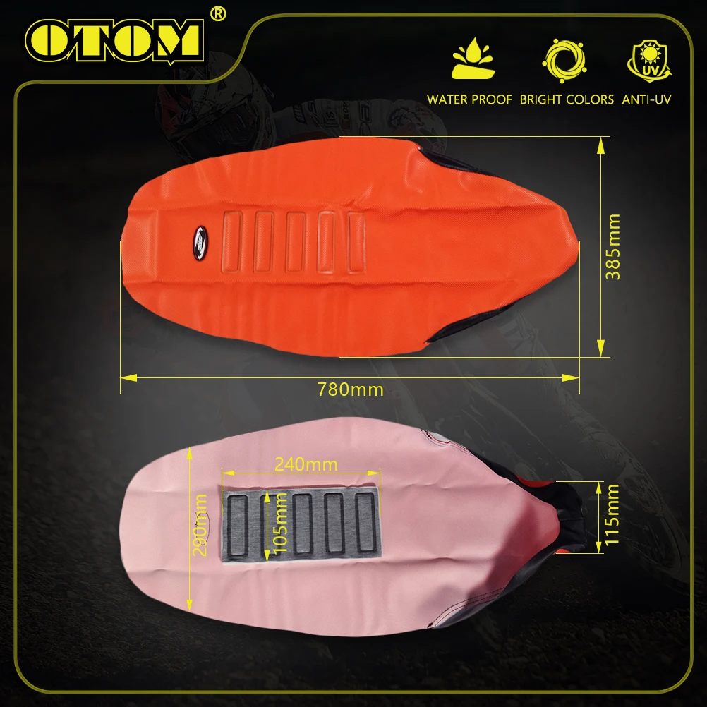 OTOM Motorcycle Seat Covers Cushion Non-Slip Thick Particles Waterproof High Elasticity For HONDA YAMAHA KAWASAKI SUZUKI Bikes