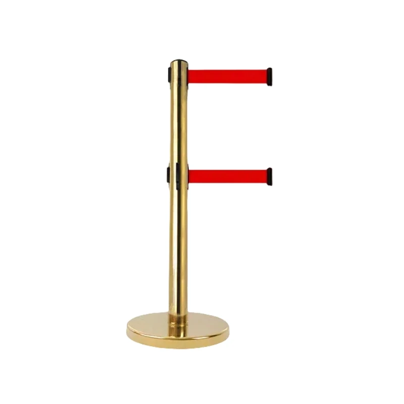 【Professional Use】Customizable Double Layer Isolation Belt Retractable Strap Queue Pole Stand Logo Imprinted Stainless Steel 900