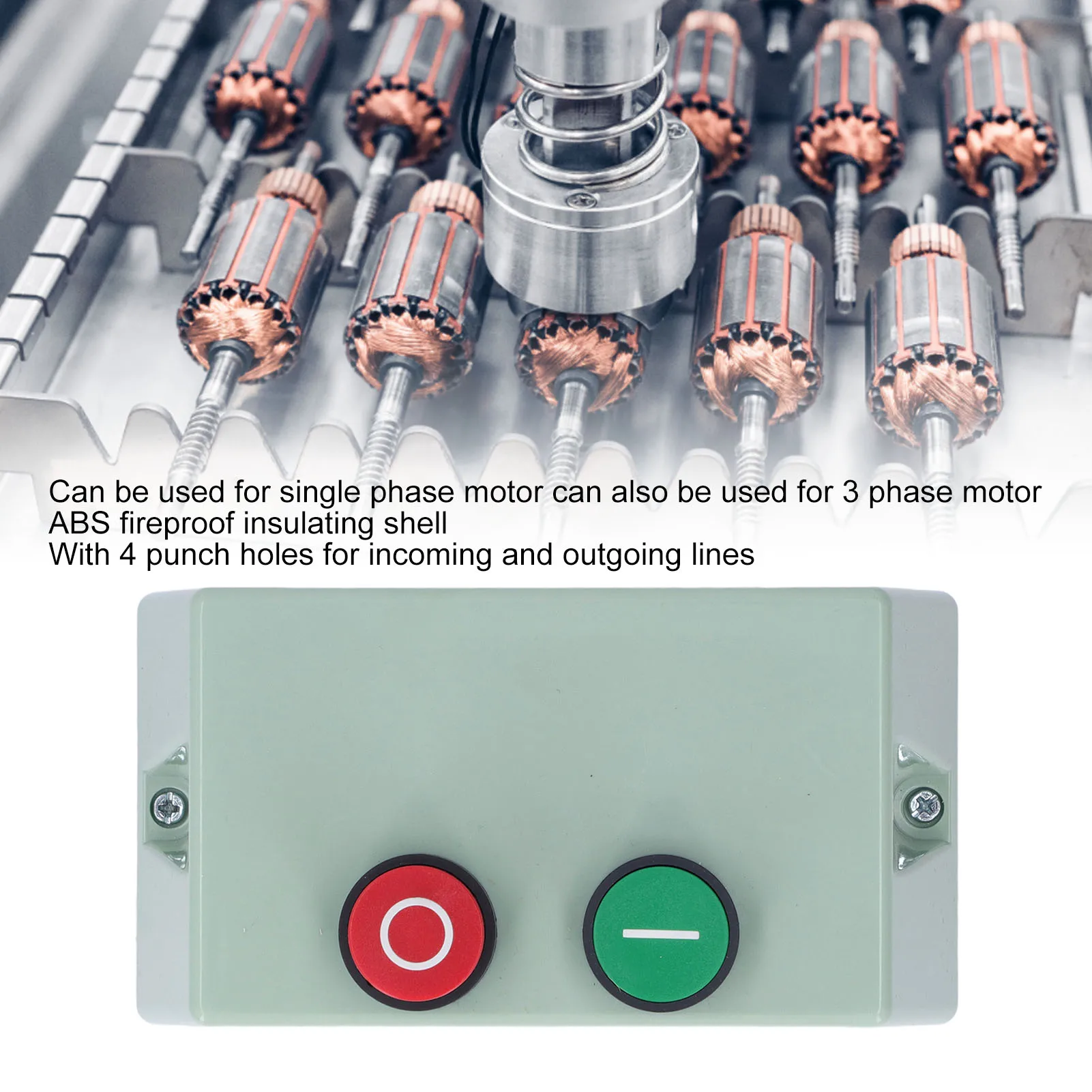 

Motor Start Control Magnetic Electric Motor Starter IP55 Water Proof Motor Start Control Single Phase 220 230V
