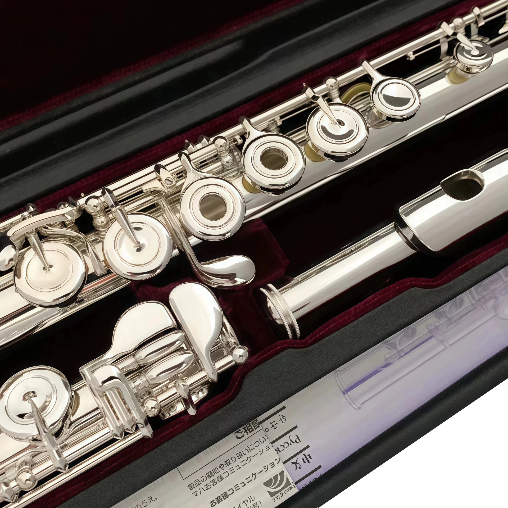 

Japan YFL-577H Silver Plated Flute 925 silvering mouthpiece 17 hole open hole C Key Cupronickel Professional Flauta with E Key