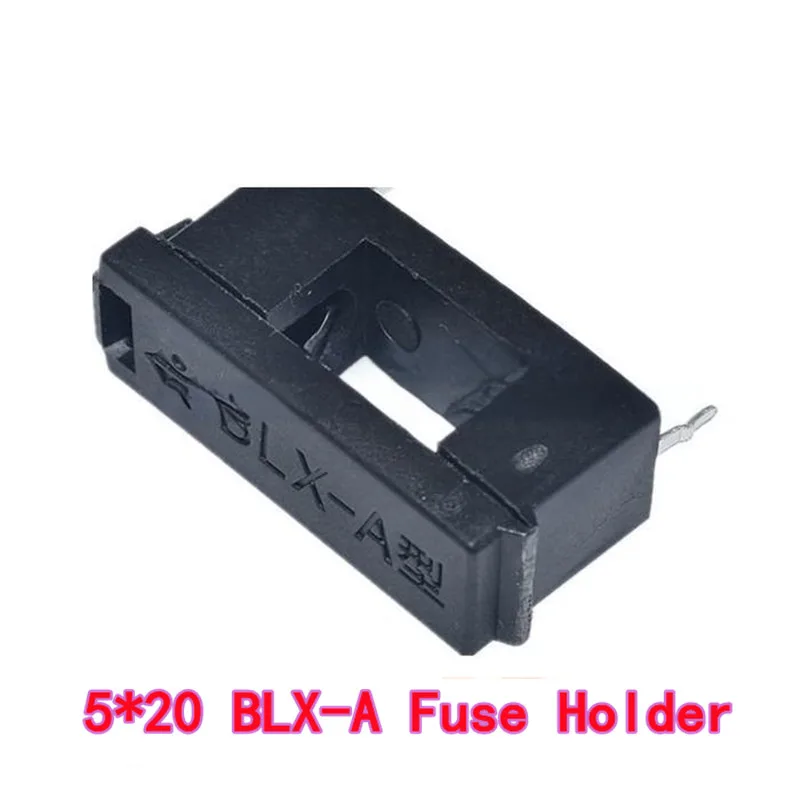 10 Uds portafusibles tubo de fusible BLX-A tipo/HQ/fusible portafusibles caja de fusibles Clip de tubo 5*20 blanco/negro