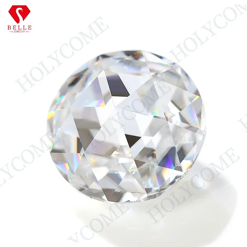 

Moissanite Stone Wholesale Top D Color Double Sizes Rose Cut VVS1 GRA Certificated Round Moissanite Diamond For Jewel Making