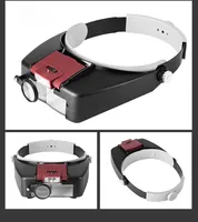 Adjustable Headband 10X Lighted Magnifying Glass Watch Repair Tool Head Magnifier