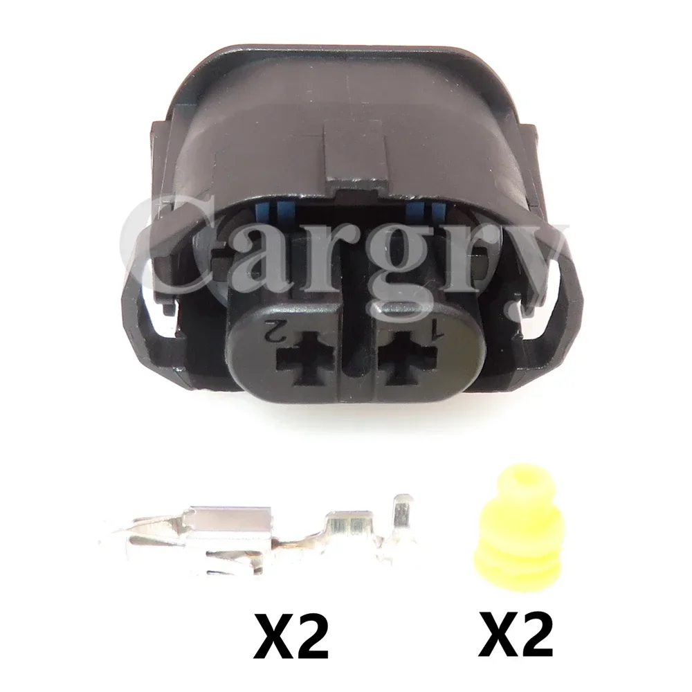1 Set 2P Automobile Fog Light Waterproof Socket For BMW 1-1355668-2 AC Assembly Car Cable Harness Sealed Connector