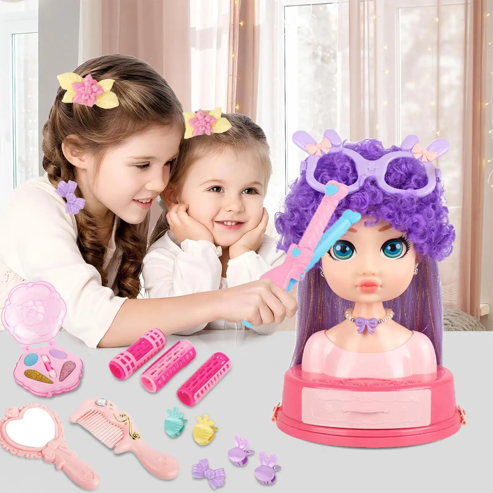 

Kids Hairdressing Makeup Dolls Girls Beauty Salon Set For Pretend Play 31 Pieces Beauty Salon Set Dressing Toys For 3 Years Old