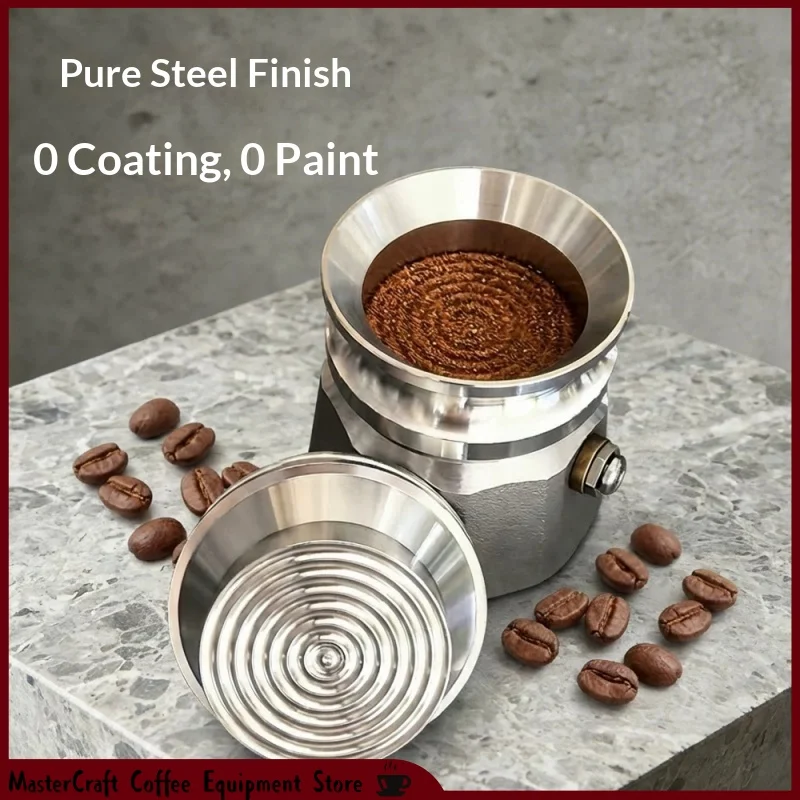 COLBRO Moka Pot Coffee Distributor Generic 304 Stainless Steel Moka Pot Coffee Distributor Dosing Funnel Tamper Coffee Making