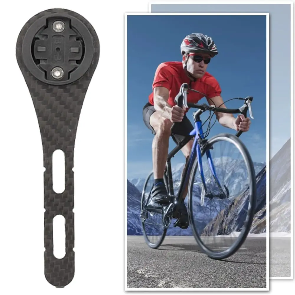 1Set Carbon Fiber Bike Computer Holder 143mm 165mm Super Light Bicycle Speedometer Holder Stopwatch Bracket for Garmin